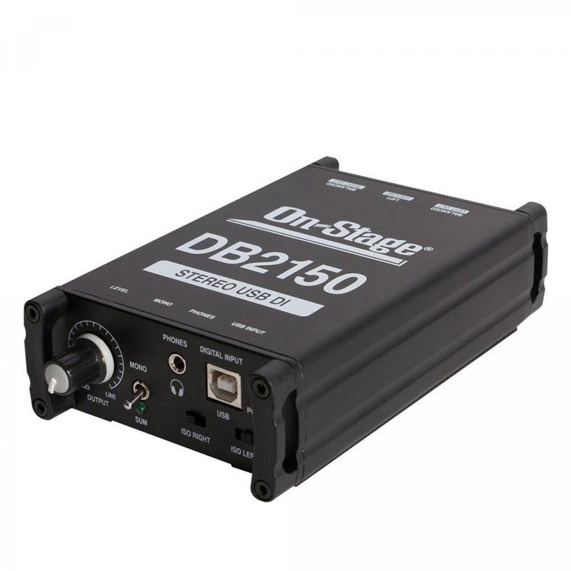OnStage On-Stage DB2150 Passive Stereo USB DI Box - Image 1